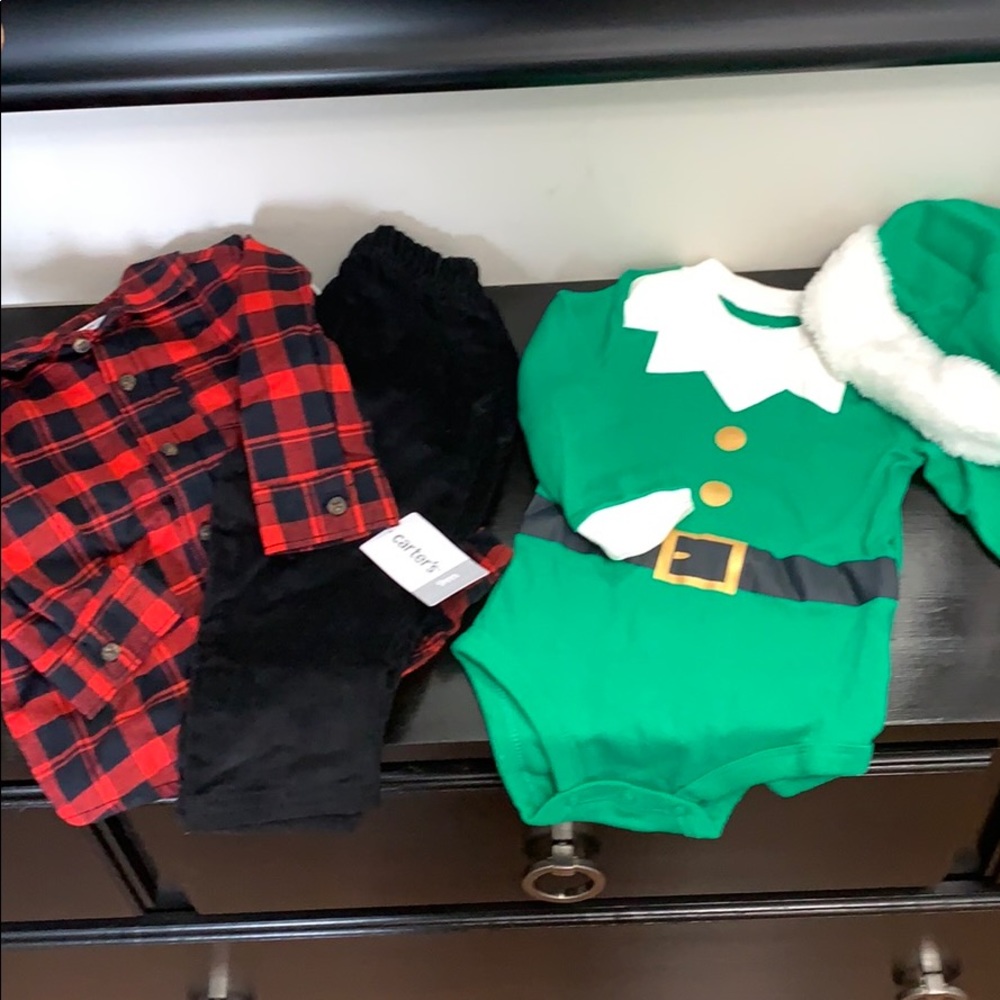 NWT-Christmas pic outfit bundle-9m